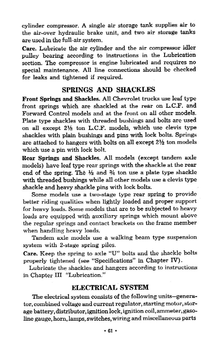 1959 Chevrolet Truck Operators Manual Page 55